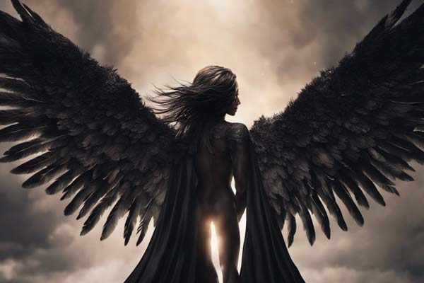 Dream About Angel with Black Wings