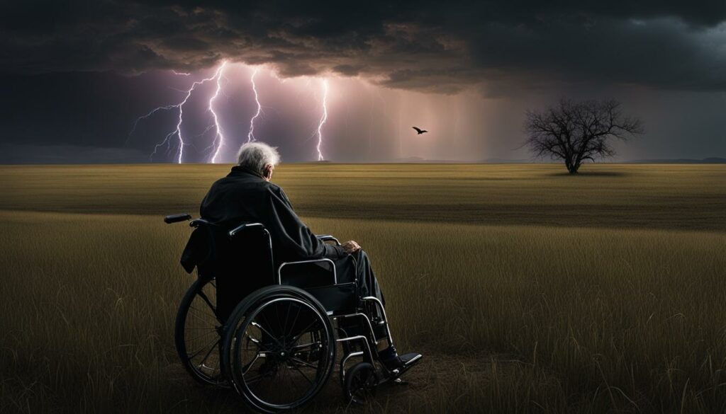 Symbolic meaning of dreams about old man in wheelchair