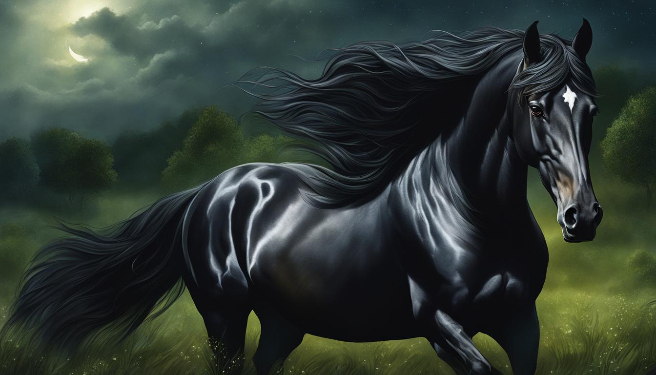 dream about big black horse