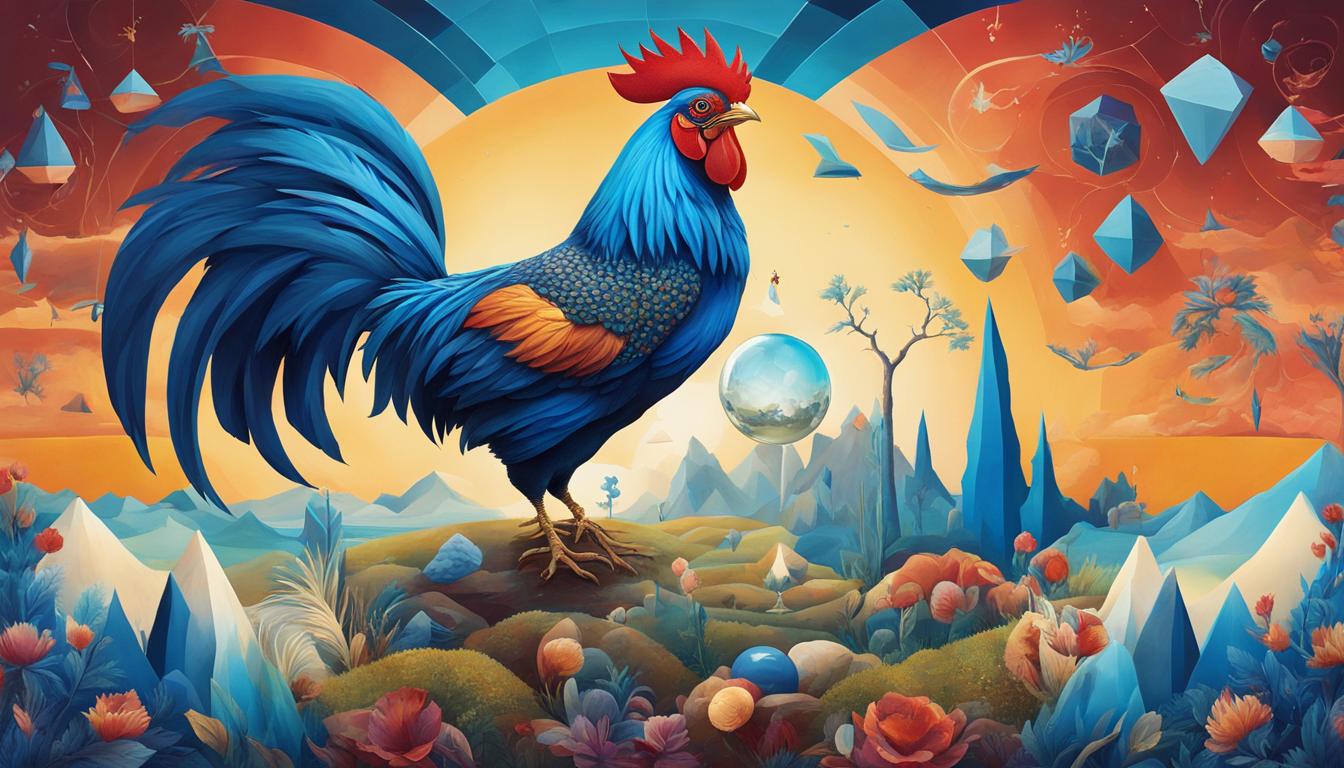 dream about blue rooster