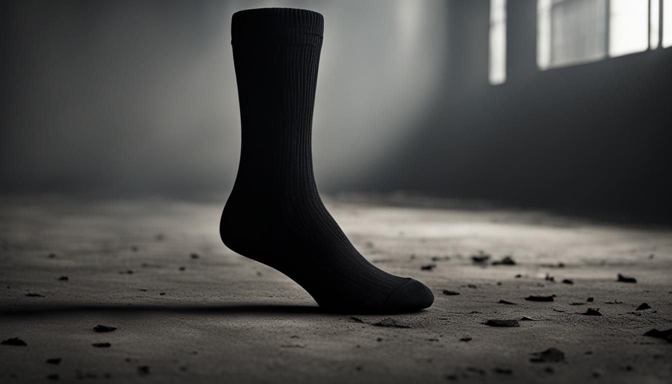 dream about wearing black socks