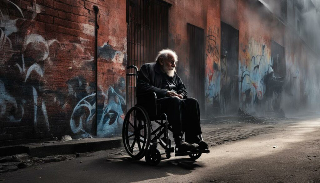dream interpretation of old man in wheelchair