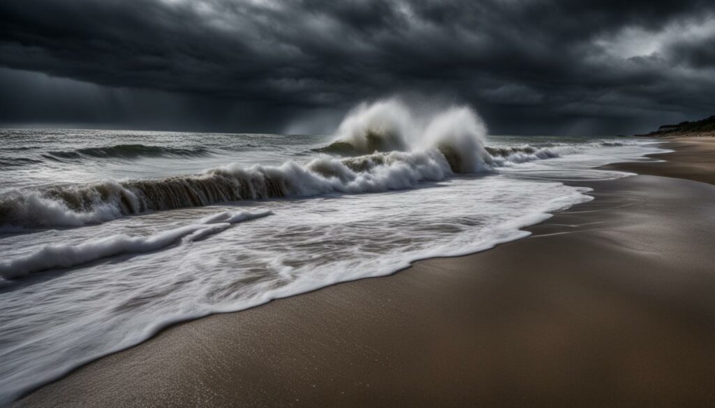 dream of a stormy beach