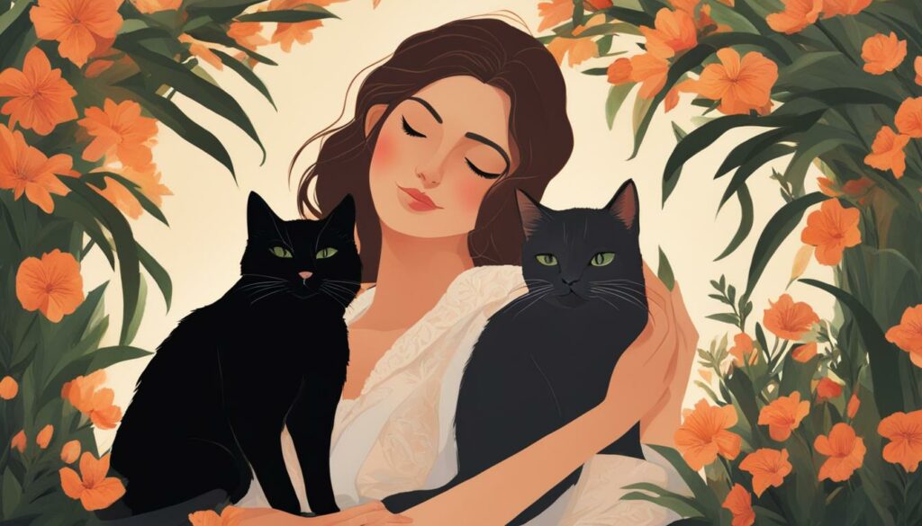 positive symbolism of dreaming of cuddling a black cat