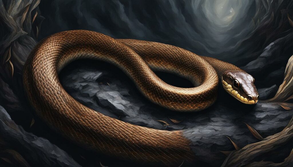 snake attacking in dream